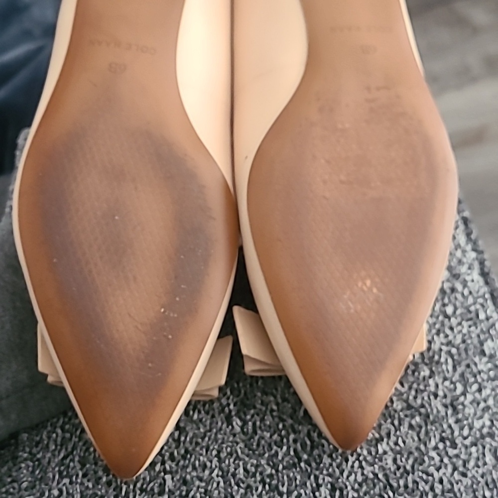 EUC Cole Haan Elsie bow flats Sz 6B Nude - Picture 6 of 8